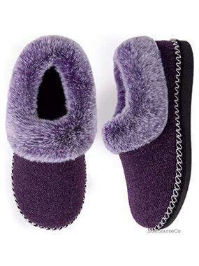 EverFoams Bootie Slippers Warm Fluffy House Shoes